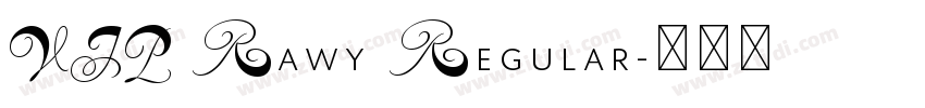 VIP Rawy Regular字体转换